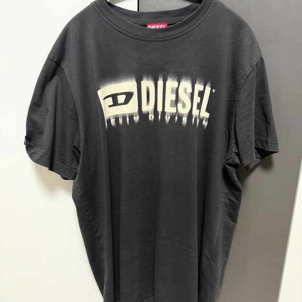 디젤 로고 반팔 티셔츠
