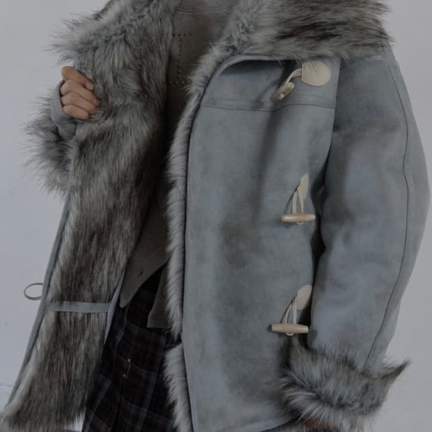 셋업이엑스이 DUFFLE MUSTANG JACKET 무스탕자켓 