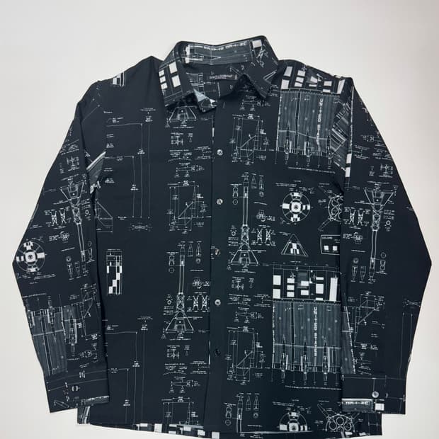 돌체앤가바나 빈티지 리메이크 프린팅 셔츠 2XL