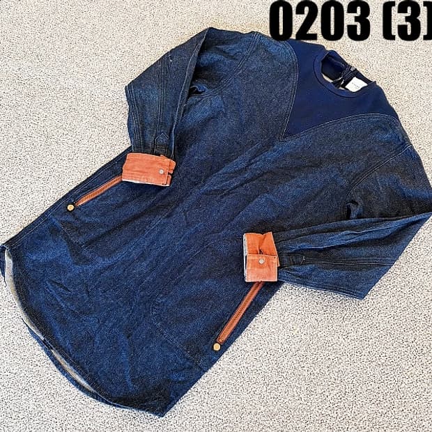 [S] 해프닝 여성 데님 롱 원피스