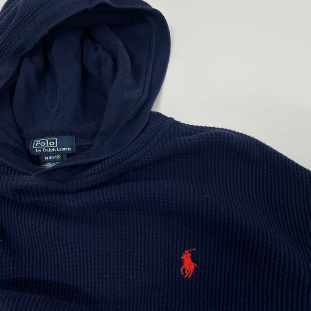 [m] polo 폴로 와플 후드티