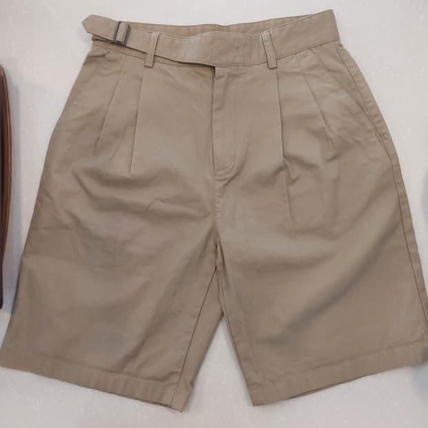 무신사 코튼 구르카 쇼츠 베이지 치노 반바지 28사이즈 