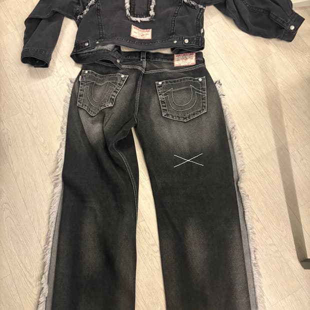 트루릴리전 데님 자켓 & 진 셋업