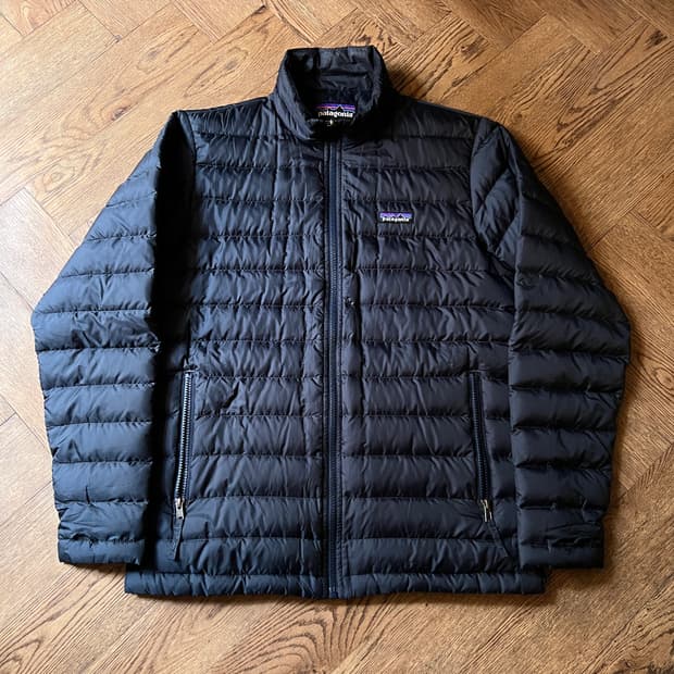 [S]파타고니아 네이비 다운스웨터 덕다운 경량 패딩