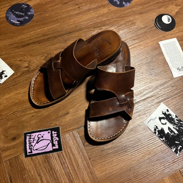 JERUSALEM SANDALS 예루살렘 브라운 레더 샌들