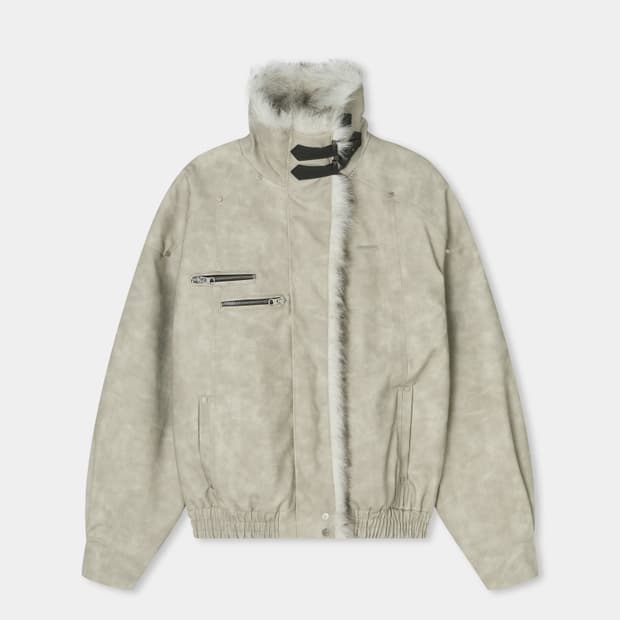 에트오소메 Pigment Mustang Fur Jumper 무스탕 점퍼