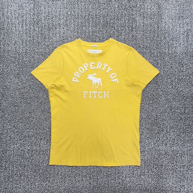 빈티지9. 아베크롬비 앤 피치 PROPERTY OF FITCH 자수 반팔
