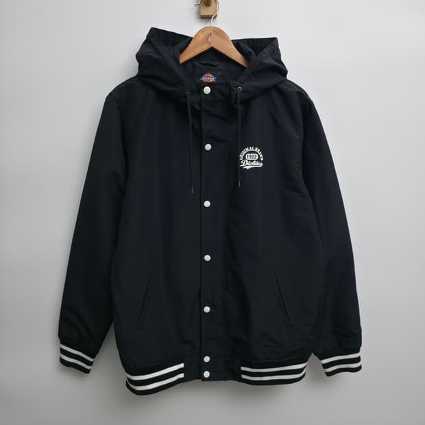 [XL] 디키즈 나일론 후드 코치 자켓 블랙