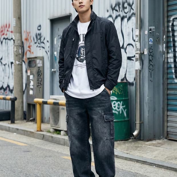 BEAN POLE 빈폴 하이넥 집업 자켓_100