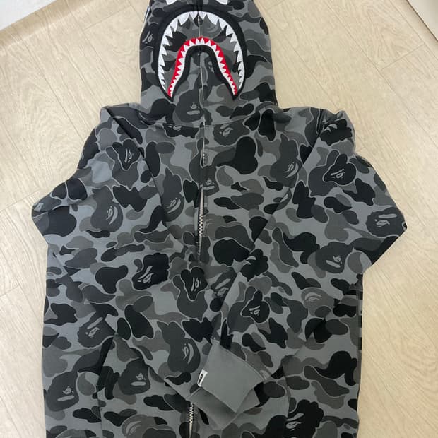 베이프 그레이 후드집업 /L