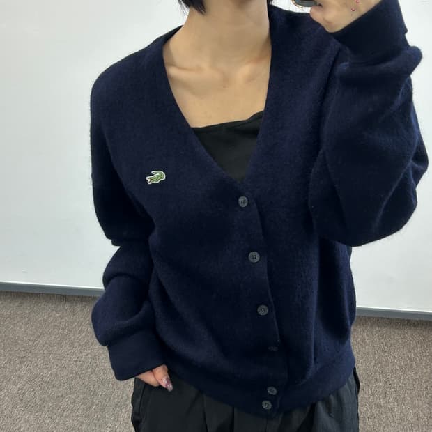 racoste 라코스테 네이비 니트 가디건 