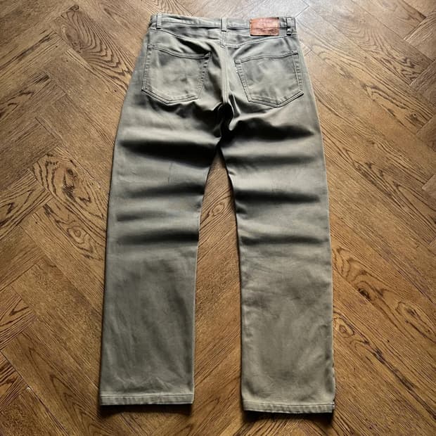 [31]BEAMS 빔즈 화이트탭 211 스트레이트 코튼 팬츠