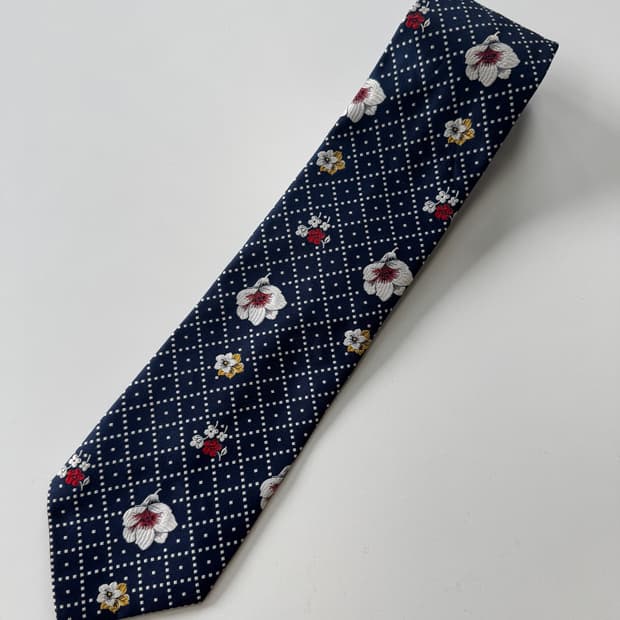빈티지 패턴 넥타이 9.7cm