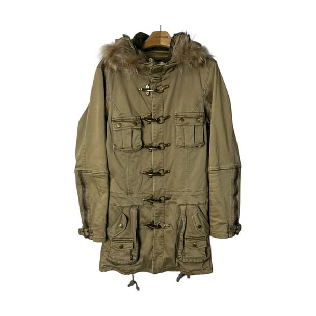 [JPN] 빈티지 y2k 파이어맨 버클 야상 자켓