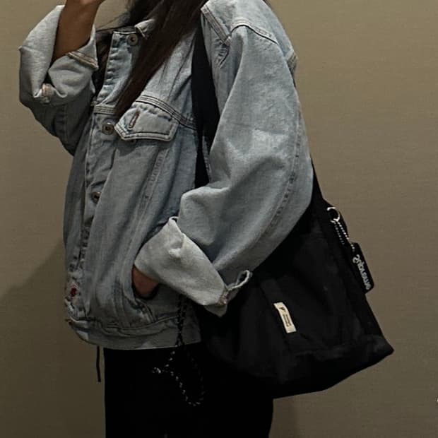일본 빈티지 루즈핏 청자켓