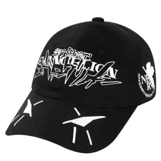 새상품)에반게리온 마하그리드 볼캡 블랙