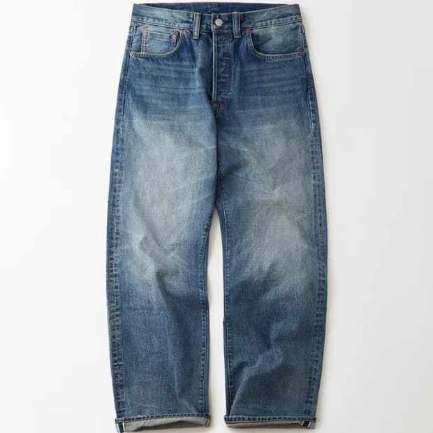 아웃스탠딩 30s 셀비지 데님 팬츠 라이트 블루