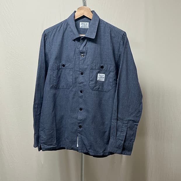 Neighborhood stripe work shirt