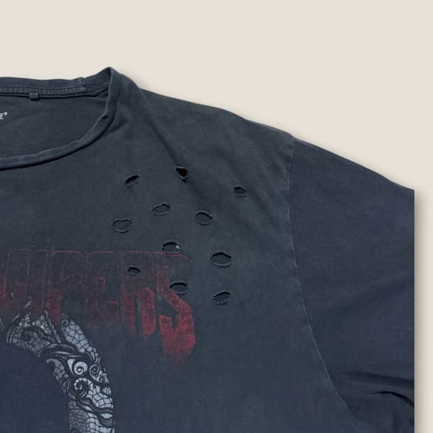 Black Venom 1995 월드투어 총알 디테일 티셔츠 XL