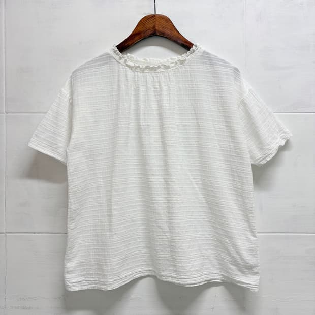 Samansa mos2 사만사모스 모리걸 화이트 블라우스 F JPN