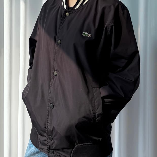 [M]라코스테 블랙 스타디움 자켓