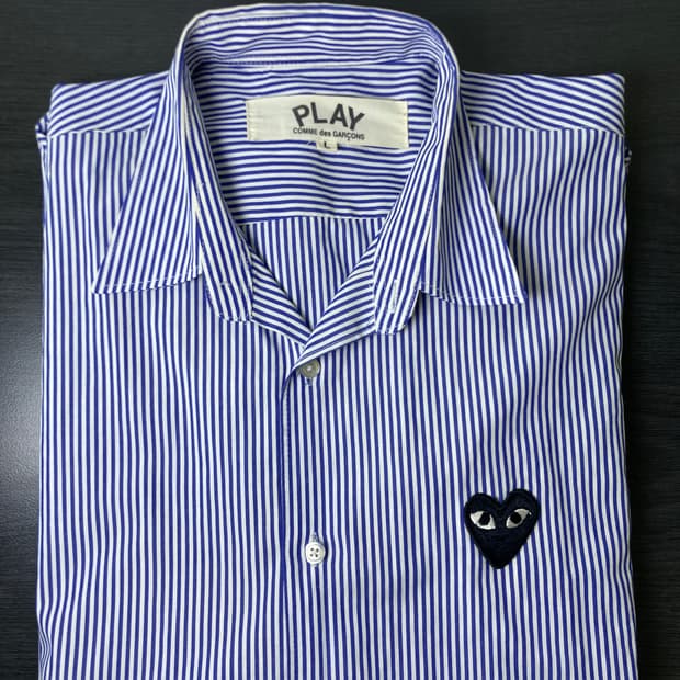 꼼데가르송 PLAY 스프라이프 셔츠