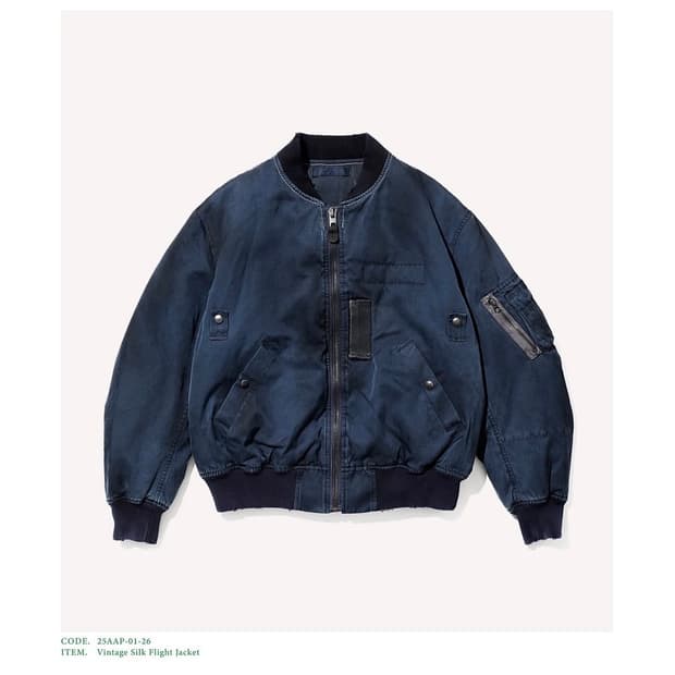[2] 25aw 아프레쎄 빈티지 실크 플라이트 자켓