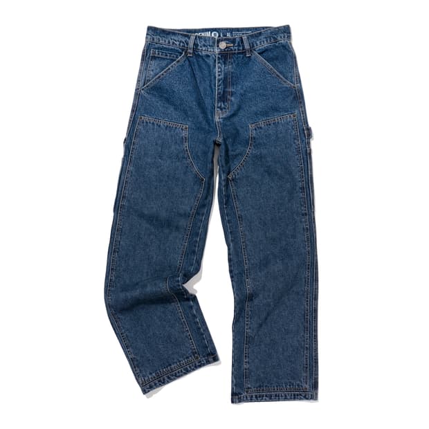 엑스트라오디너리 DOUBLE KNEE DENIM INDIGO