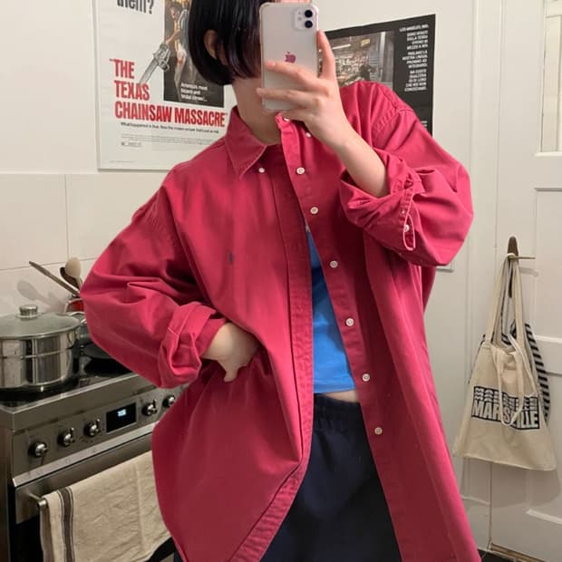 폴로 랄프로렌 솔리드 셔츠 (Man 2XL) AB0309