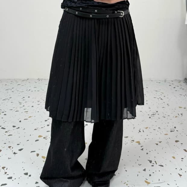빈티지 플리츠 스커트