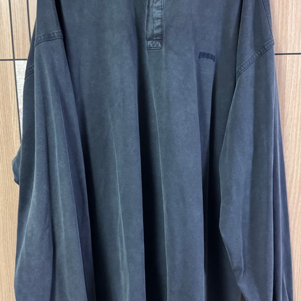 준지/24fw 다잉 폴로 롱슬리브 셔츠/m