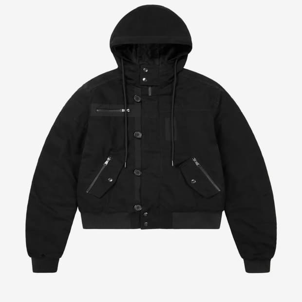 아캄 Button Placket Cotton Ma-1 Jacket