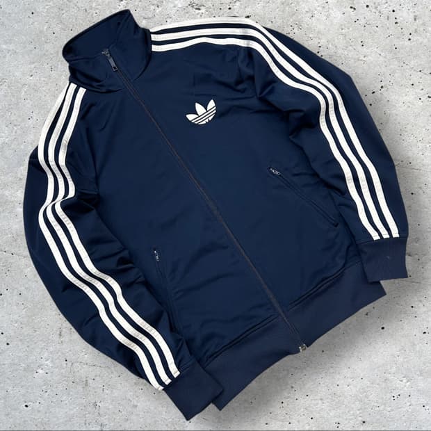 [85] 12s 아디다스 파이어버드 삼선 트랙탑 네이비