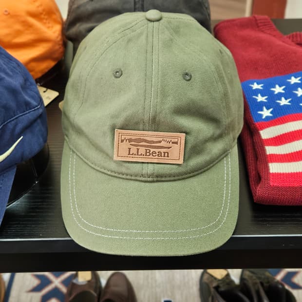 엘엘빈 가죽패치 아웃도어 볼캡