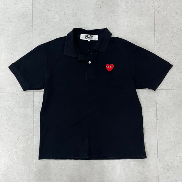 꼼데가르송 블랙 카라티