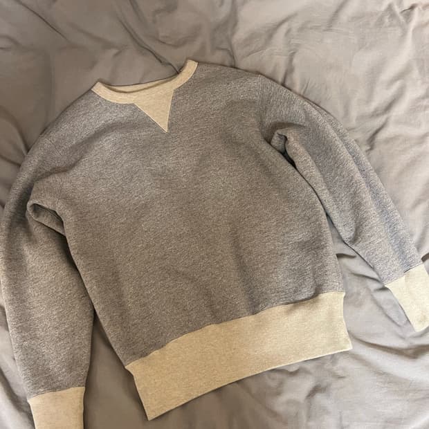 브론슨 헤비웨이트 그레이 맨투맨 스웻 M 38 새제품