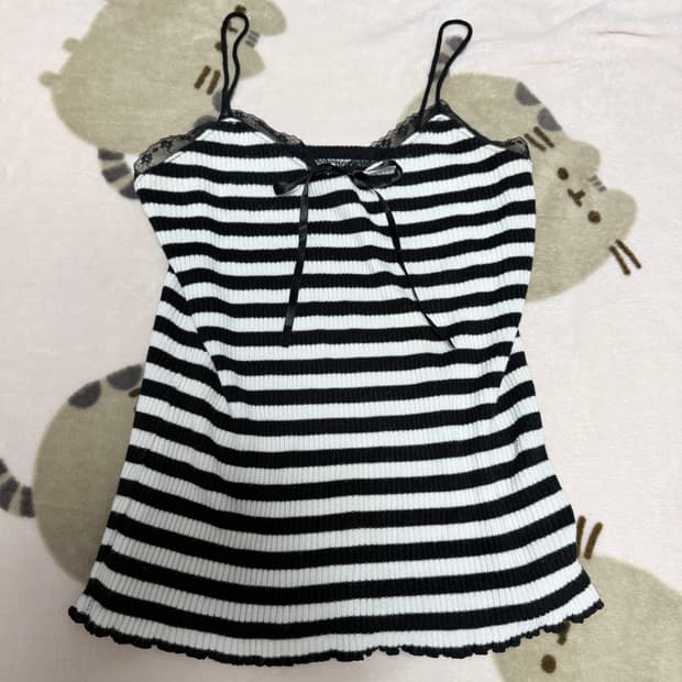 스트라이프 슬리브리스 나시티