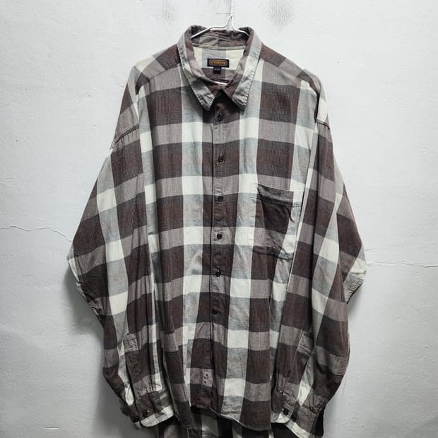 COACH 코치 USA 브라운 체크 셔츠 