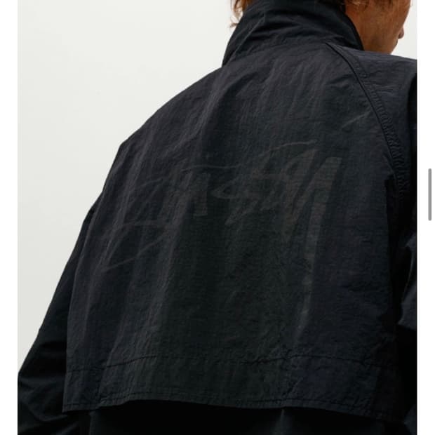 스투시 웜업자켓 블랙