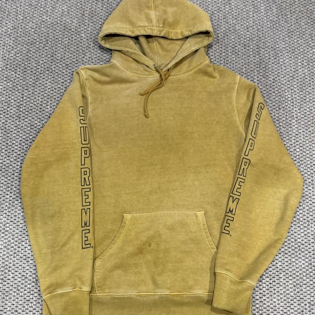 슈프림 오버다이드 후드 머스타드 M 사이즈