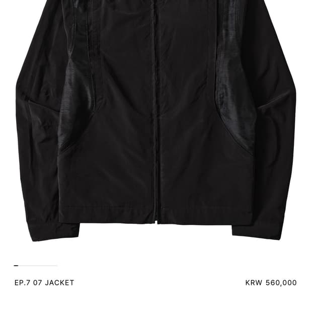 (M) 엑슬림 ep7 블랙 자켓