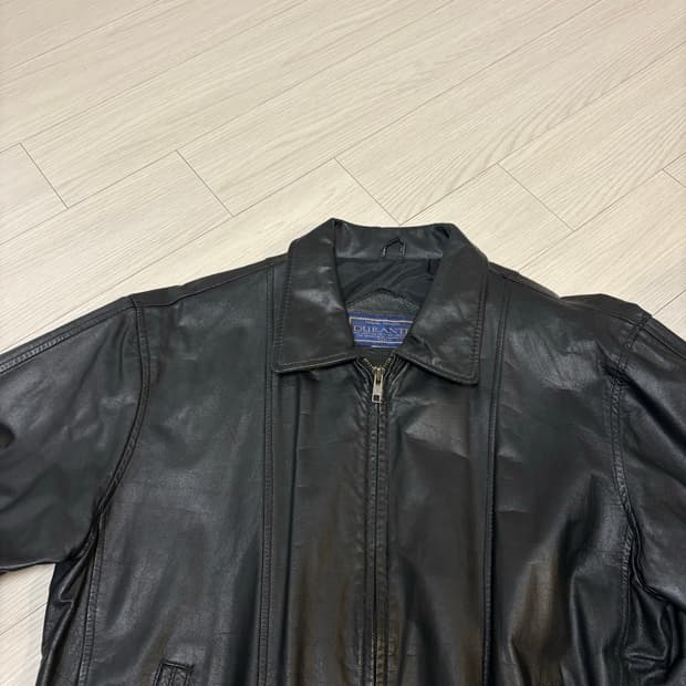 빈티지 웨스턴 레더 봄버 가죽 블루종 자켓