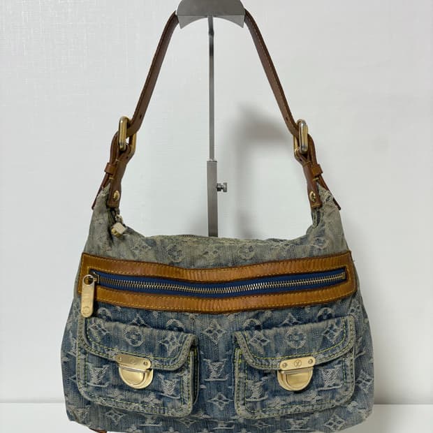 루이비통 데님 배기백 