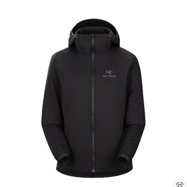 여성 아크테릭스 아톰 후디 블랙 S