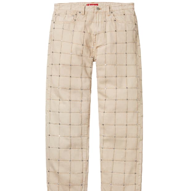 슈프림 스터디드 심 루즈 핏 진 30