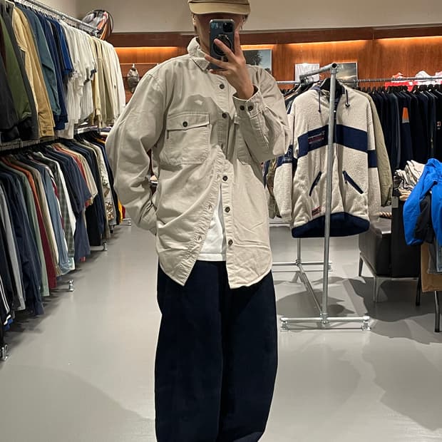 울리치 안감 기모 셔츠  
