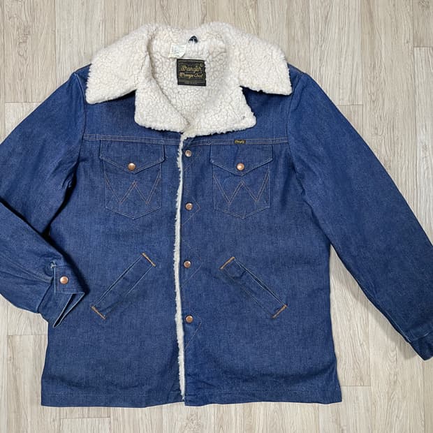 105) 70's 랭글러 데님 양털코트(미국제)민트급(RRL&LVC&폴로