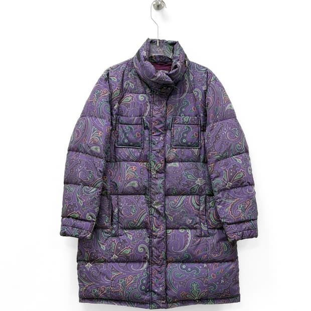 에트로 Etro 페이즐리 패딩 코트