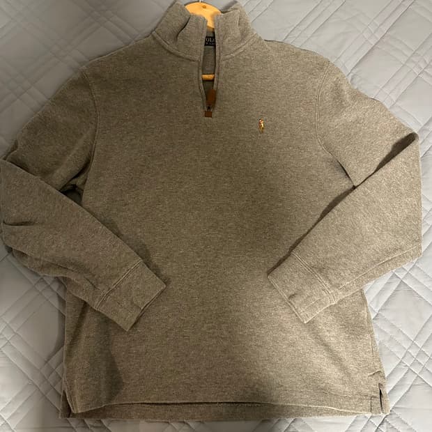 M-L) 폴로 랄프로렌 하프집업 그레이