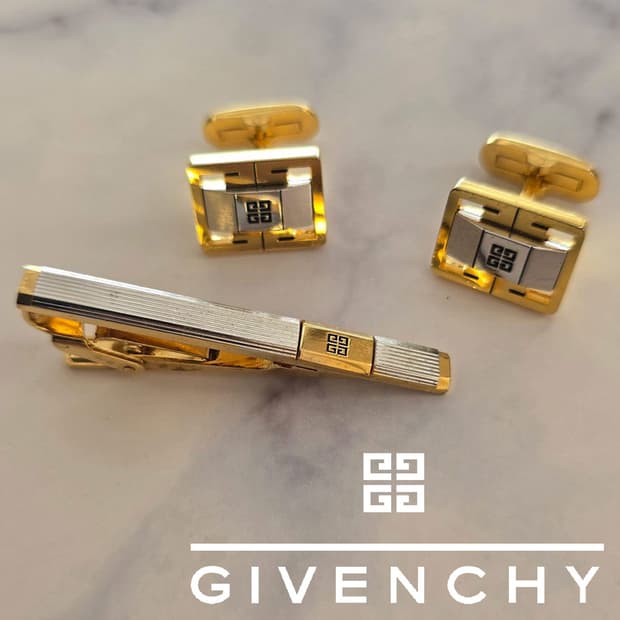 지방시 정품 명품 넥타이핀,커프스세트 5.2cm A+등급  J4
